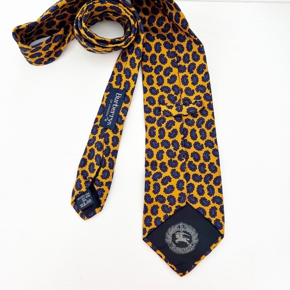 Vintage Burberry Silk Paisley Print Men's Neck Tie - Picture 6 of 6